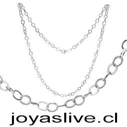   Cadena de plata italiana 925, ovalada 
