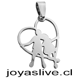 Dije acero Enamorados por siempre