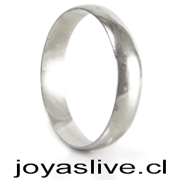 Anillo de Plata chilena 950 Argolla (medida 18)
