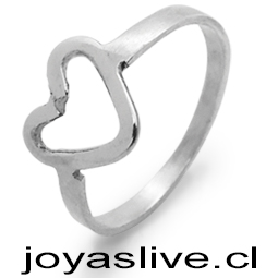    Anillo de plata Chilena 950 Corazón (medida 18)