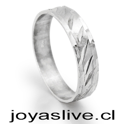 Anillo de plata chilena 950, Hexagonal Diseño (medida 18)