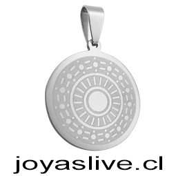 Dije acero quirúrgico, runas mágicas