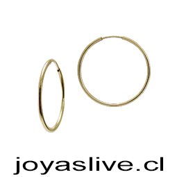 Goldfield 14Kl. Argollas pequeñas