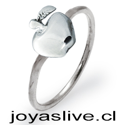 Anillo de Plata chilena 950 Manzana (medida 12)