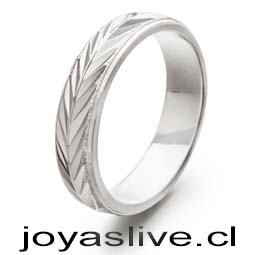 Anillo plata chilena 950 Espigas. (Medida 12)