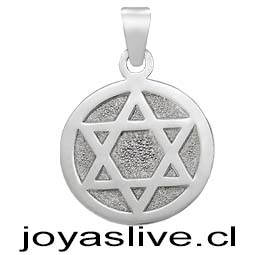 Dije plata chilena 950, Estrella de David.