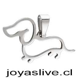 Dije de Acero Inoxidable Perro Dachshund 