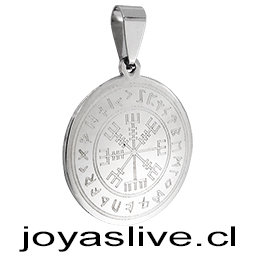 Dije de Acero Inoxidable Runas Protectoras