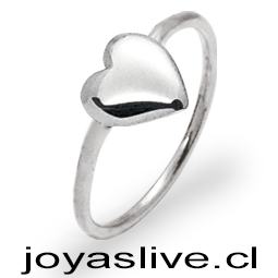 Anillo Plata chilena 950 Corazón (medida 22)