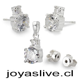Conjunto de Plata chilena 950 con Cristales Swarovski