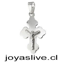 Dije de Plata chilena 950 Cruz de Jesús
