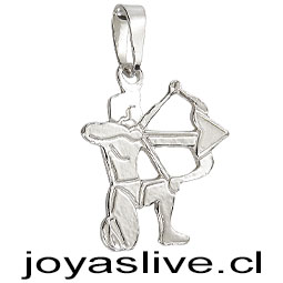 Dije de Plata chilena 950 Arquero Romano