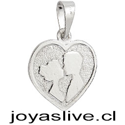 Dije de Plata chilena 950 Enamorados