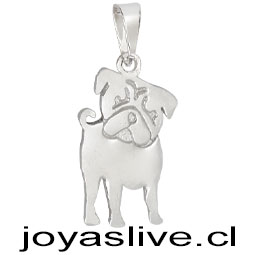 Dije de Plata chilena 950 Bulldog