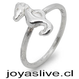 Anillo plata chilena 950, Caballito de Mar ( medida 20)