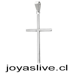 Dije Crucifijo de plata chilena 950