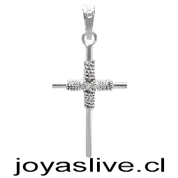 Dije Cruz Enlazada en plata chilena 950