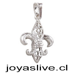 Dije de Plata chilena 950, Flor de Lis.