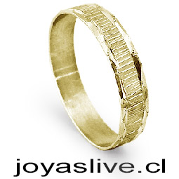 Anillo de Oro 18kl. Hexagonal Diseño (medida 16) (Peso aproximando, 2 gramos)