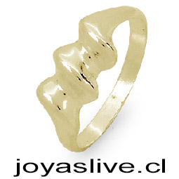 Anillo de Oro 18kl. Espiral (medida 20)  ( Peso aproximando, 2.3 gramos )