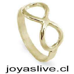 Anillo de Oro 18kl. Infinito (medida 22)   ( Peso aproximando, 1.8 gramos )