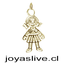 Dije de Oro 18kl. Niña Pequeña (0,9 gramos)