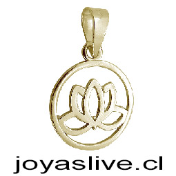 Dije de Oro 18kl. Flor de Loto  (2 gramos)