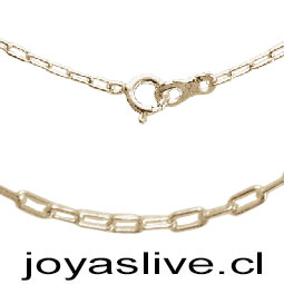Cadena de Oro 18kl. (largo 60 cm. - eslabón 2,5 mm) (3 gramos)