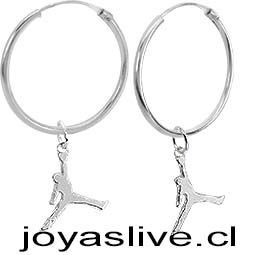 Aros Argollas de Plata chilena 950 Jordan