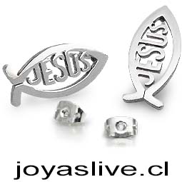 Aros de Acero Inoxidable Pez de Jesús
