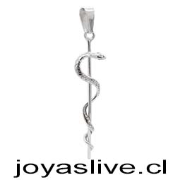 Dije de Plata chilena 950 Serpiente