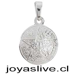 Dije de Plata chilena 950 Tetragrámaton