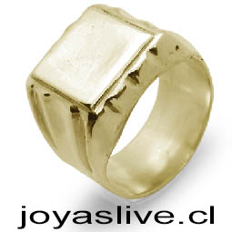 Anillo de Oro 18 kl. Sello (8 gramos) (Pide tu medida hasta la 26)