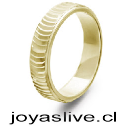 Anillo de Oro 18 kl. CaterTracc  (medida 22) (Peso aproximado, 2.3 gramos)