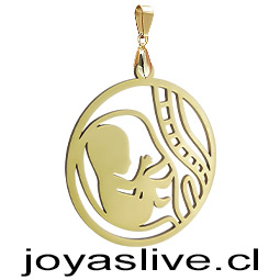 Dije de Acero Inoxidable Fecundidad Dorada