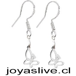 Aros Acero Inoxidable Mariposa