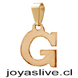 Dije Letra de Oro 18 kl. "G" (0.9 gramos)