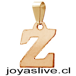 Dije Letra de Oro 18 kl. "Z" (0.9 gramos)