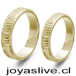 Par Anillo de Oro 18 kl. CatersTracc. (medida de 12 a 22) (Peso aproximando, 6 gramos)
