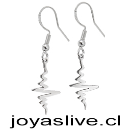 Aros de Acero Inoxidable Latidos del corazón