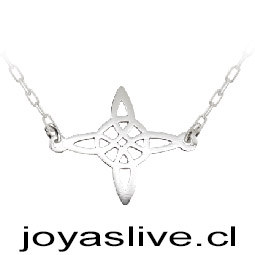 Collar de Plata chilena 950 Nudo de Brujas