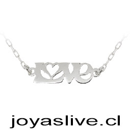Collar de Plata chilena 950 Love