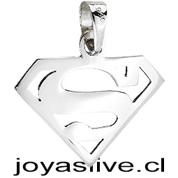 Dije Plata chilena 950 Superman