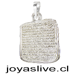 Dije Plata chilena 950 Padre Nuestro 