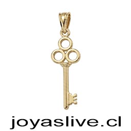 Dije de Oro 18 kl. Llave